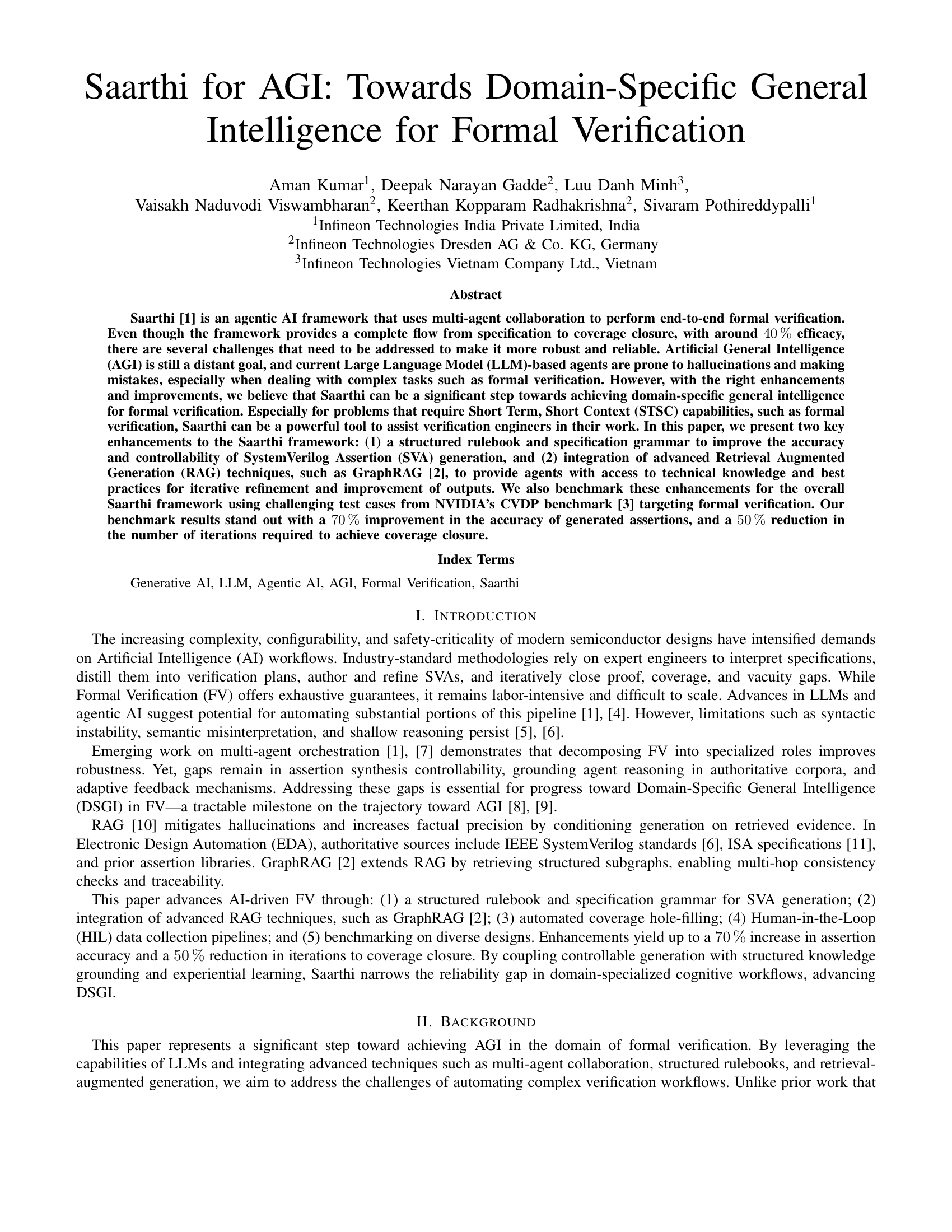 Saarthi for AGI: Towards Domain-Speciﬁc General
