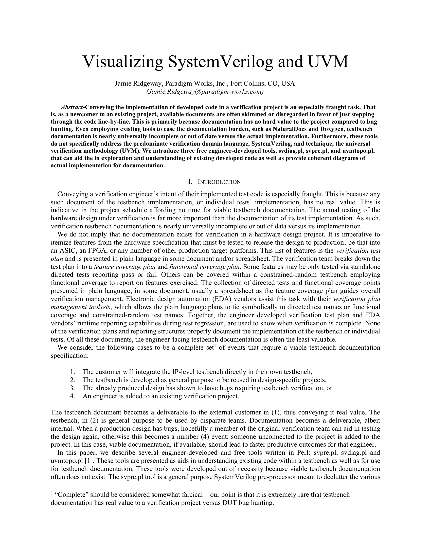 Visualizing SystemVerilog and UVM