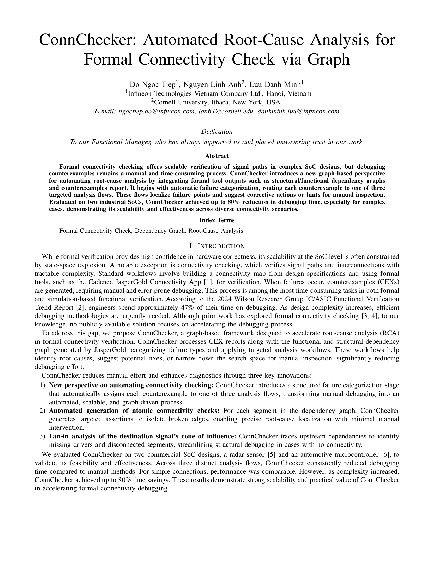 ConnChecker: Automated Root-Cause Analysis for