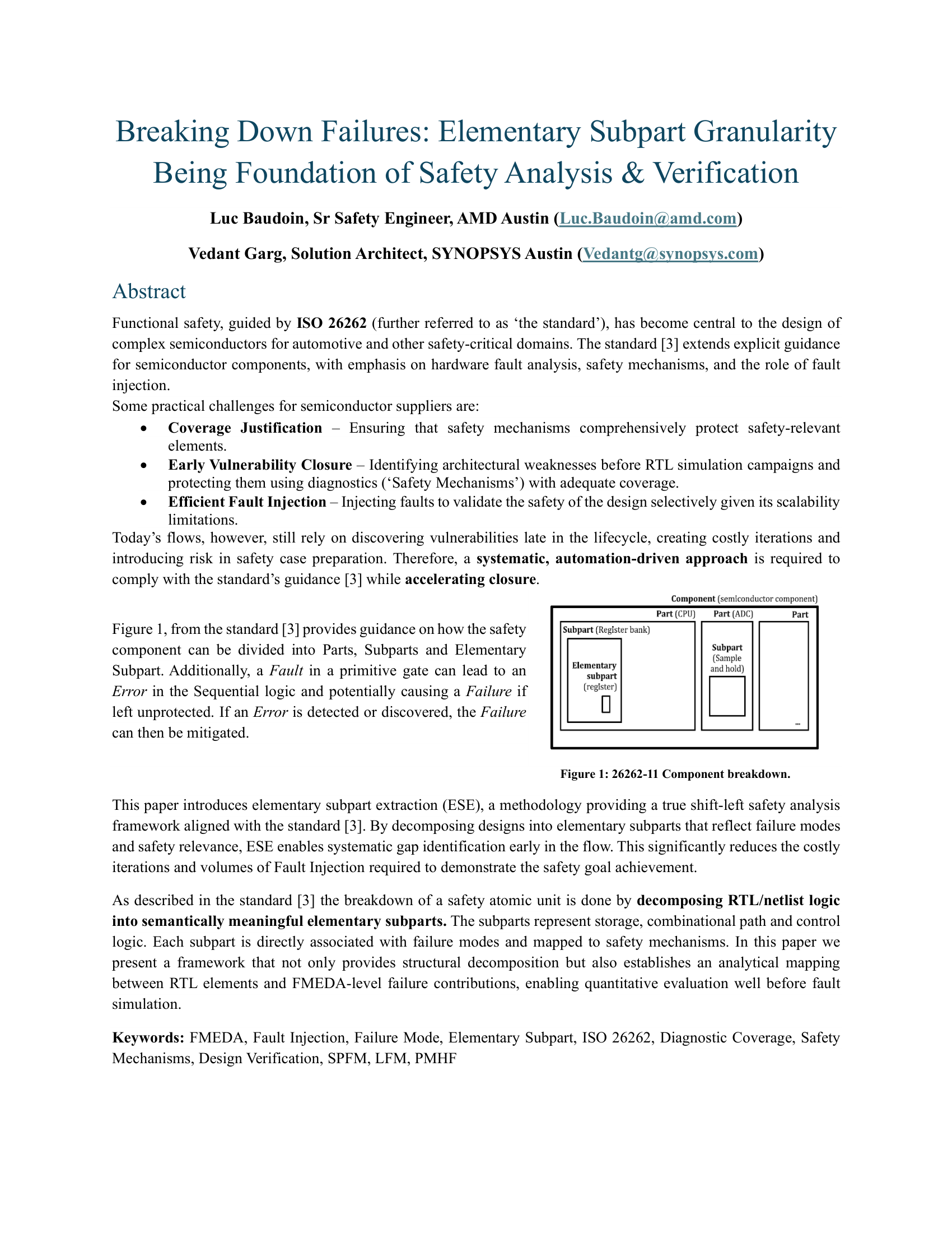 Breaking Down Failures: Elementary Subpart Granularity