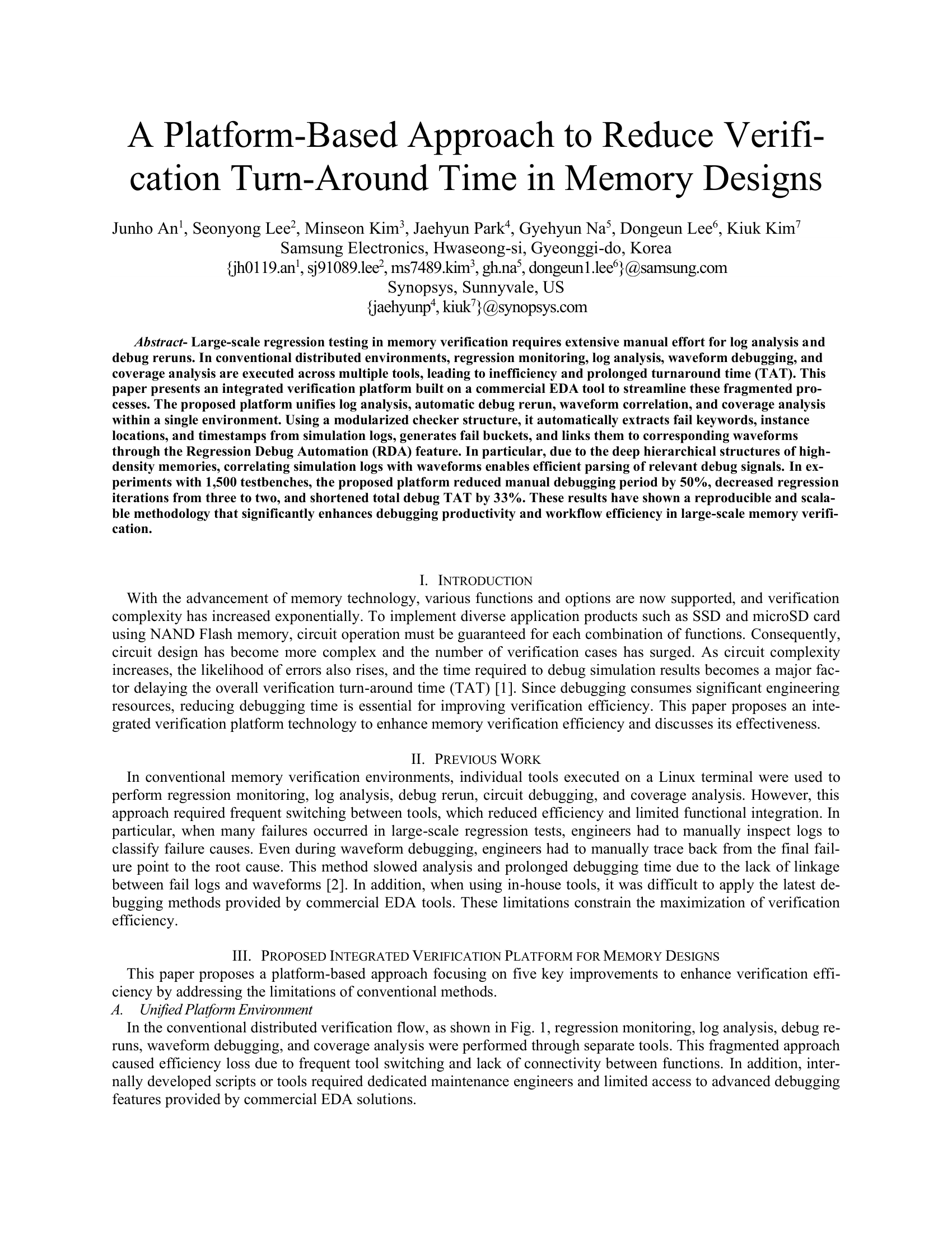 A Platform-Based Approach to Reduce Verifi-