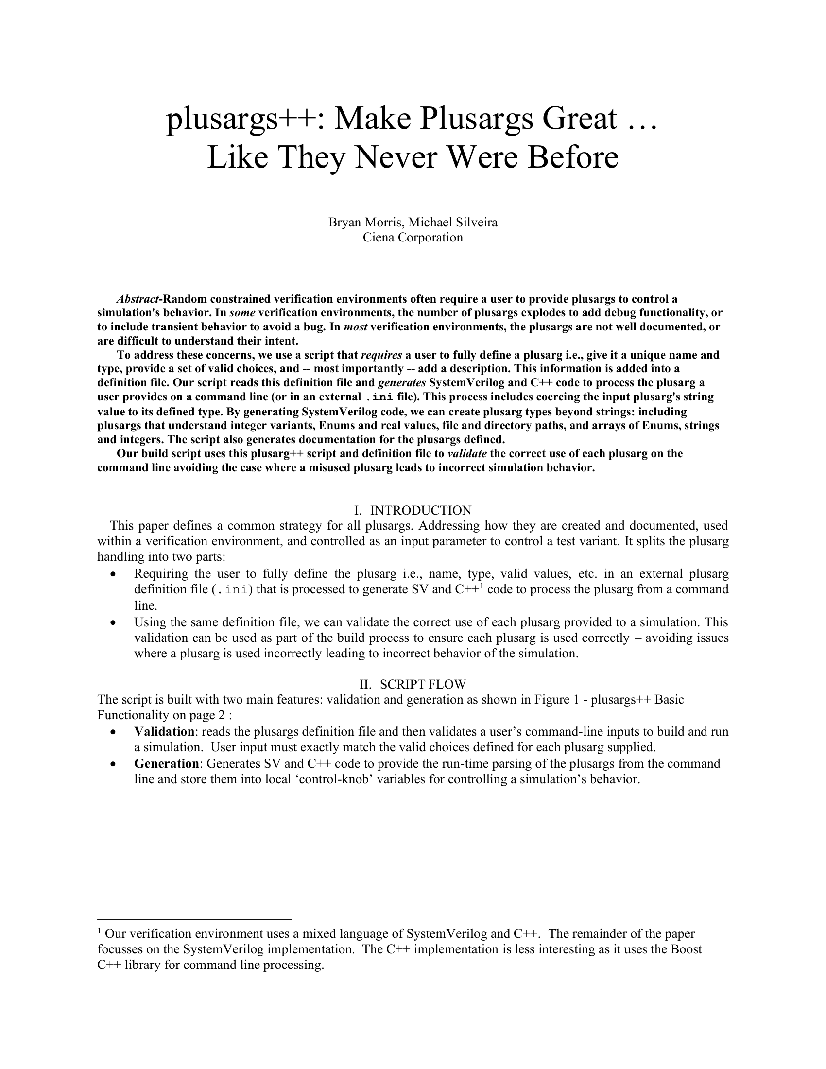 plusargs++: Make Plusargs Great …