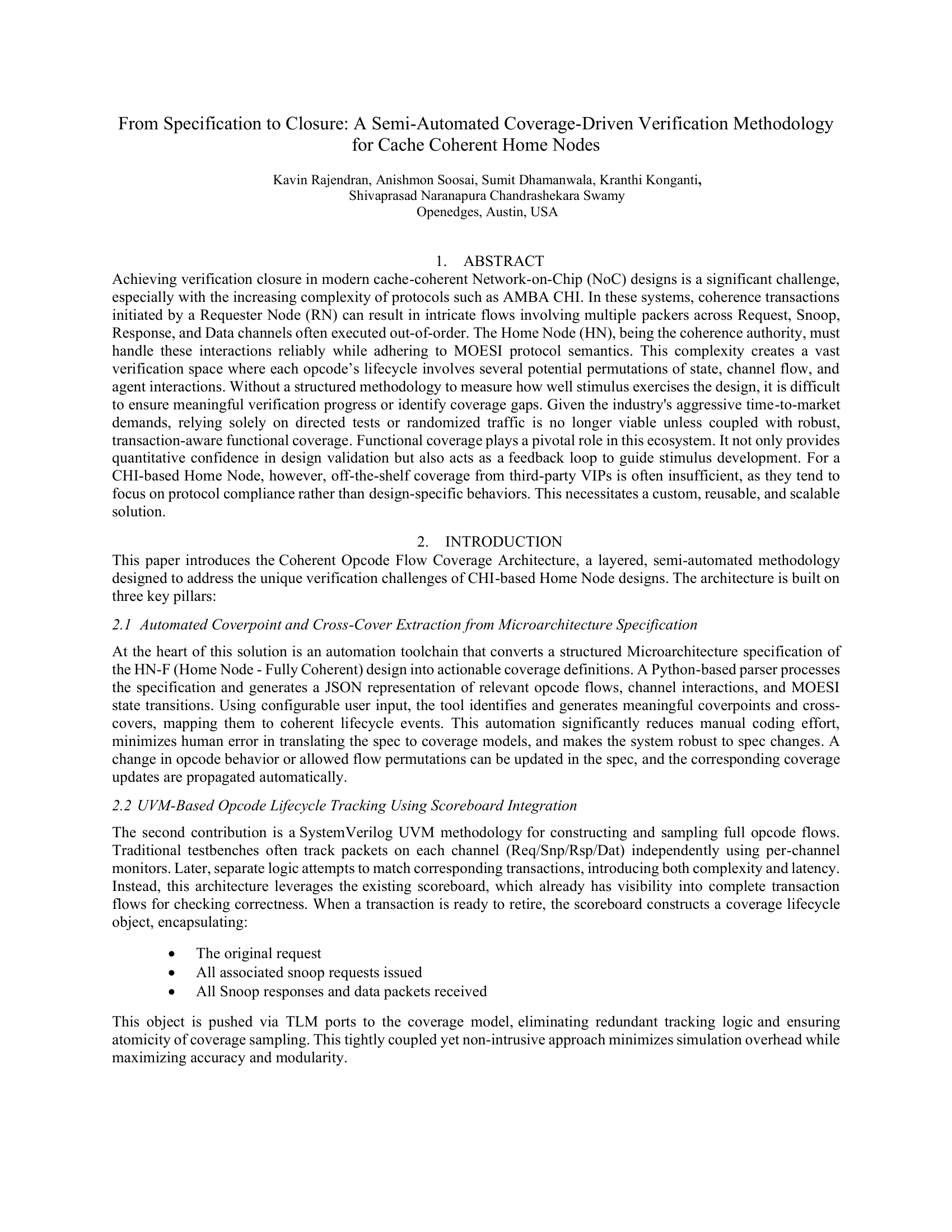 From Specification to Closure: A Semi-Automated Coverage-Driven Verification Methodology