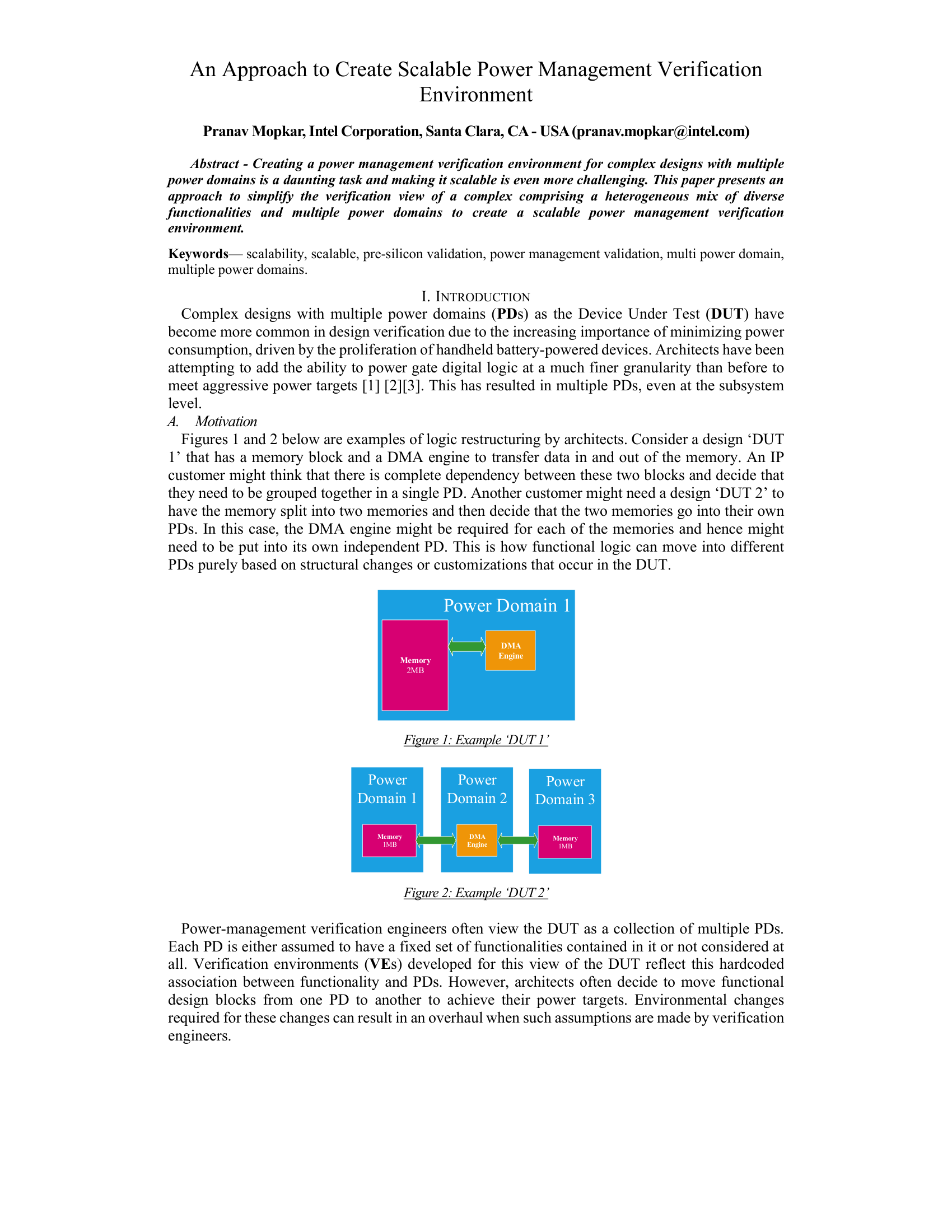 An Approach to Create Scalable Power Management Verification