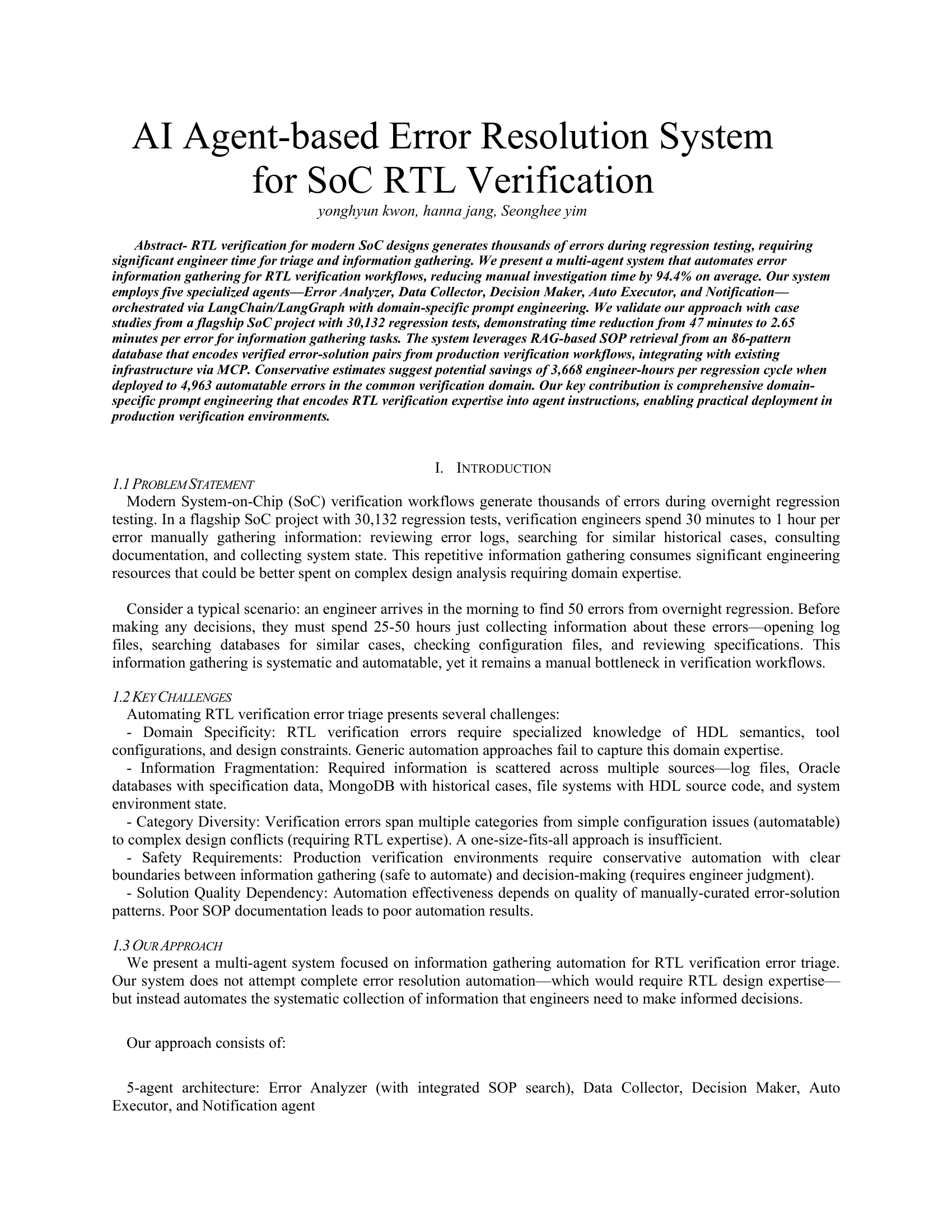 AI Agent-based Error Resolution System